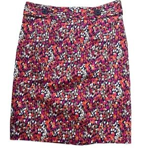 Laundry By Shelli Segal lined colorful Skirt size 4